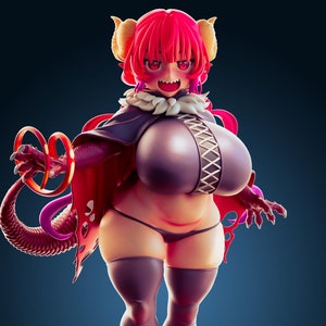 Ilulu Short and Stacked Kobayashi-san Chi no Maid Dragon Inspired Fanart Statue | Officer Rhu