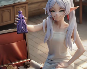 Estatua de resina a escala 1/8 inspirada en Frieren Beyond Journey's End / Bulkamancer