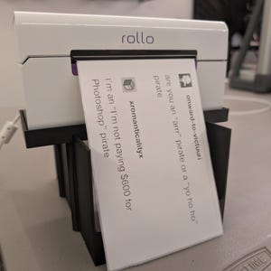 Rollo Thermal Label Printer Stand for Flat Labels - Wired or Wireless image 10