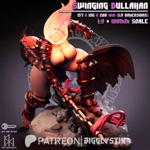 Estatua de pin-up de Dullahan balanceándose / 100 mm / tamaño completo / Jigglystix