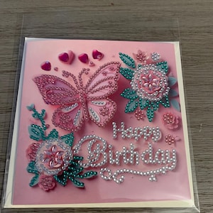 Diamond Art birthday card