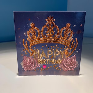 Diamond Art birthday card