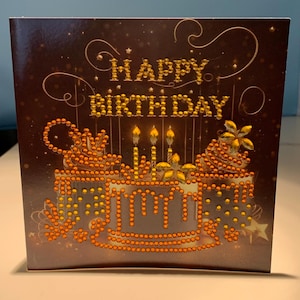Diamond Art birthday card