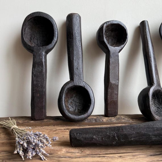 Vintage Wooden Spoon, Boho Kitchen Decor
