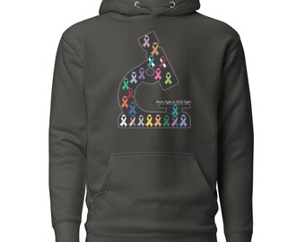 Cancer Hoodie, Cancer  Survivor Gift, Histology Gift, Cancer Research,  Cancer Sweatshirt, Cancer Support Hoodie,  Cancer Awareness Top