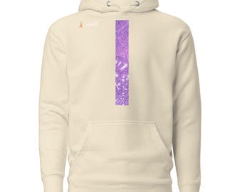 Uterine/Endometrial Cancer Awareness Hoodie, Cancer Sweater, Cancer Support Sweatshirt, Histology Technician, Lab Tech Hoodie, Histology Art
