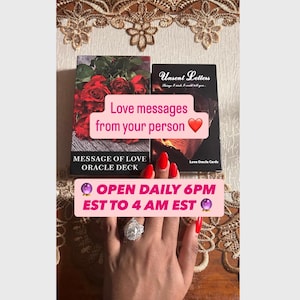 GLEICHE STUNDE 6 Liebesbotschaften Orakel Kartenlegung (Keine Interpretationen), Psychic Liebeslesung