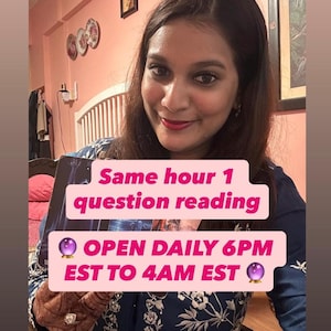 MISMA HORA 1 Pregunta Lectura de Tarot En profundidad, Lectura Psíquica