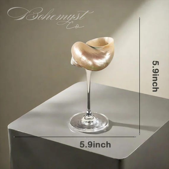 Verres à Vin En Coquillages - Verres à Cocktail Argentés Élégants Pour Mariage Et Plage