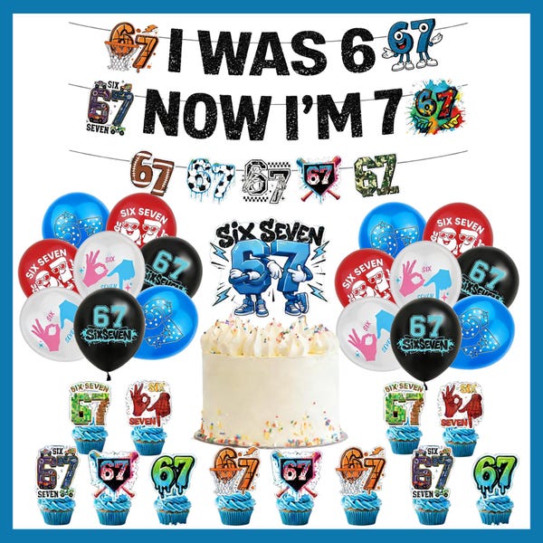Six Seven Birthday Cakes Etsy six-seven-birthday-cakes-etsy