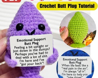 Printable Emotional Support Plug Card Pattern Pdf-4 Language Crochet  Tutorial,perfect Gag Gift for Laughter,handmade Crochet Gift - Etsy New  Zealand