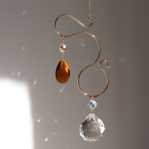 Prisma Hanging 35 Suncatcher Amber