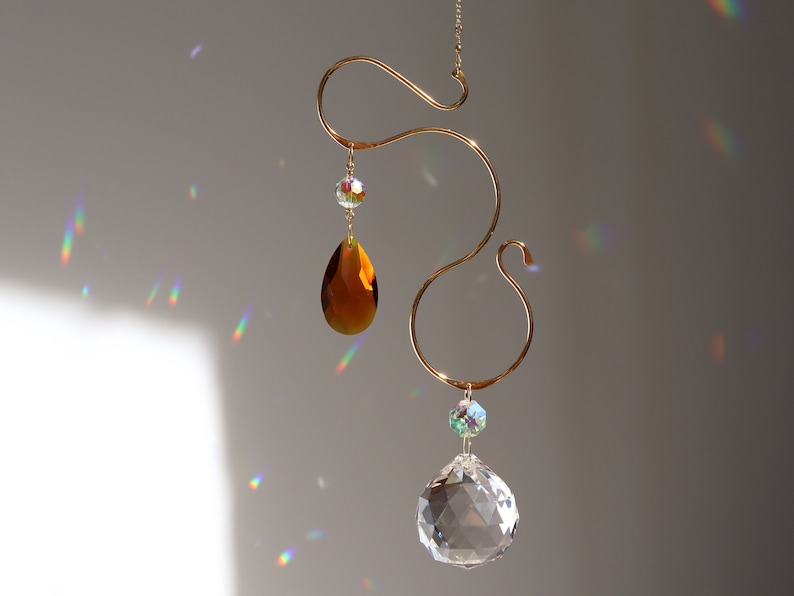 Prisma Hanging 35 Suncatcher Amber