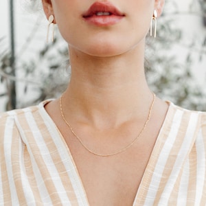 Figaro Chain Necklace | Dainty Necklace | 14kt Gold Filled | Layering Necklace