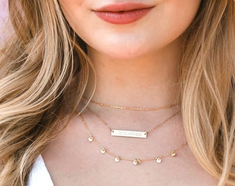 Sterling Silver Roman Numeral Necklace | Gold Roman Numeral Necklace | Rose Gold Roman Numeral Necklace