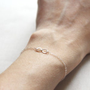 Tiny Infinity Bracelet Sterling Silver