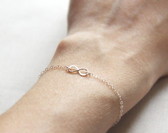 Tiny Infinity Bracelet Sterling Silver