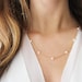 Modern Pearl Necklace | 14kt Gold Filled OR Sterling Silver | Freshwater Pearls 