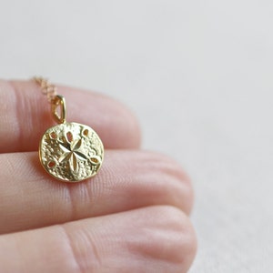 Gold Sand Dollar Necklace | 14kt Gold Filled | Sand Dollar Jewelry