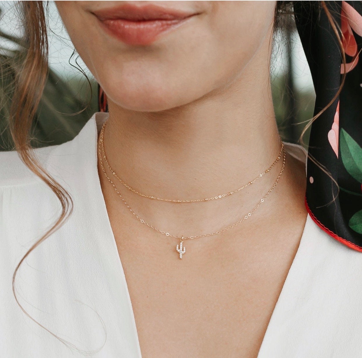 じん Indian Jewelry Cactus Necklace Cactus necklace — This Ilk - Vintage lace statement jewelry