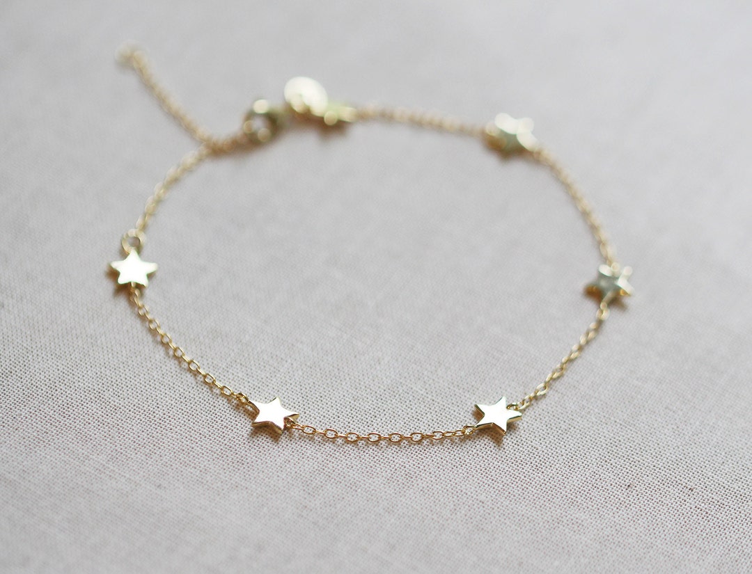 Dainty Silver Bracelet, Delicate Star Bracelets Silver Layered – AMYO  Jewelry