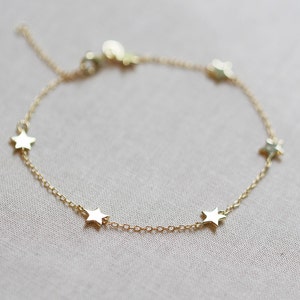 Star Bracelet | Gold or Silver Star Bracelet | Lunar Jewelry