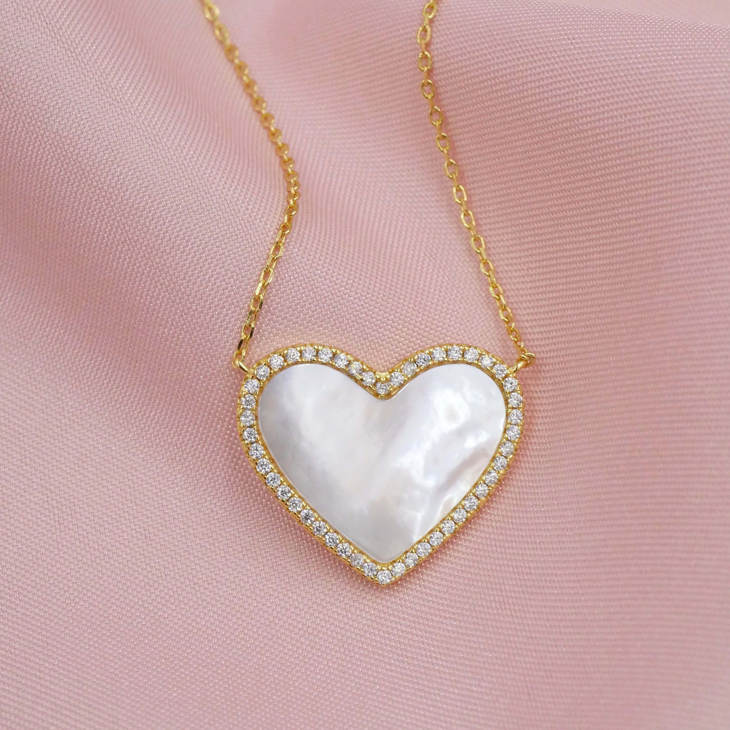 TATIANA☆[Silver925] Mother-of-pearl Heart Pendant Necklace MUSINSA | TATIANA (Silver 925) Mother of Pearl Heart Pendant