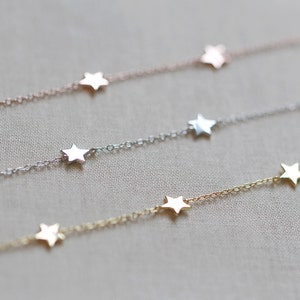 Star Bracelet Gold or Silver Star Bracelet Lunar Jewelry image 7