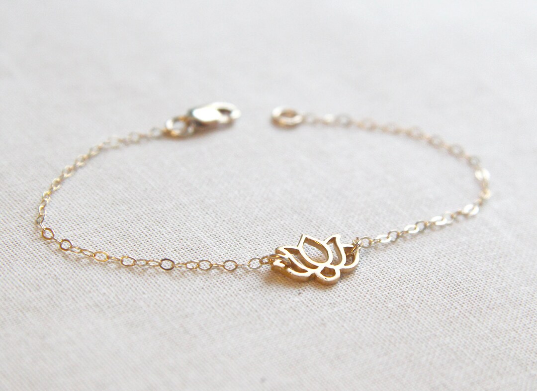 Lotus bracelet sale gold