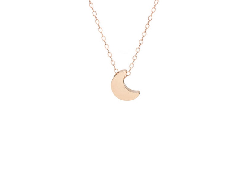 Collier Tiny Rose Gold Moon image 4