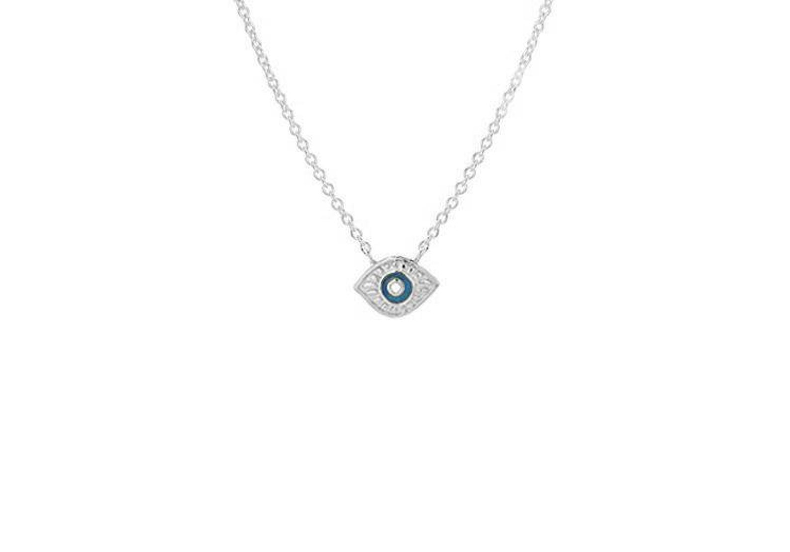 Evil Eye Necklace Gold or Silver Evil Eye Necklace Etsy