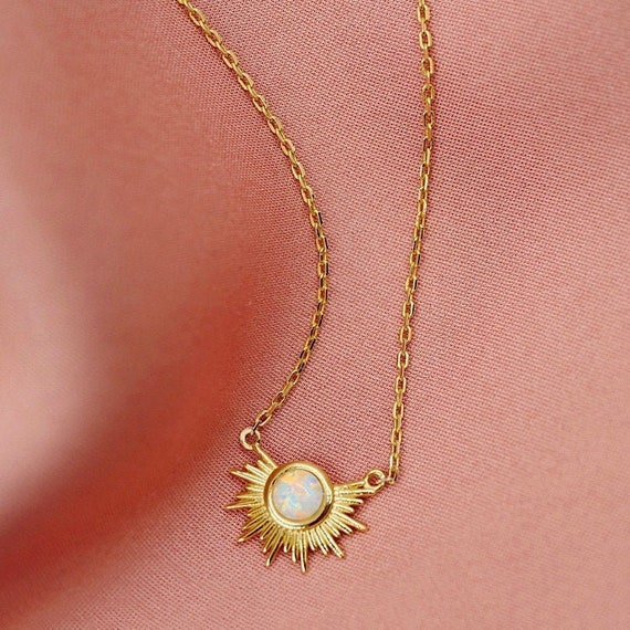 Etsy opal deals necklace
