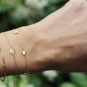 Star Bracelet Gold or Silver Star Bracelet Lunar Jewelry image 5