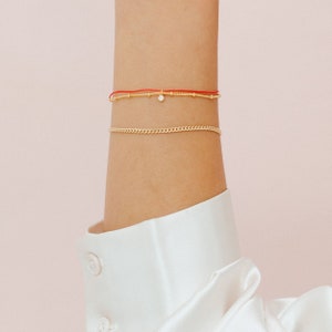 Red string bracelet Simple bracelet Goodluck bracelet image 3