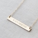 Roman Numeral Necklace | Wedding Date Necklace | Gold Bar Necklace | Personalized Bar Necklace 