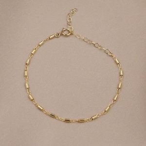Gold Chain Bracelet, 14kt Gold Filled, Mia Chain Bracelet image 1