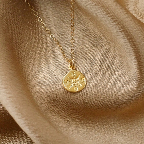 Compass necklace etsy sale