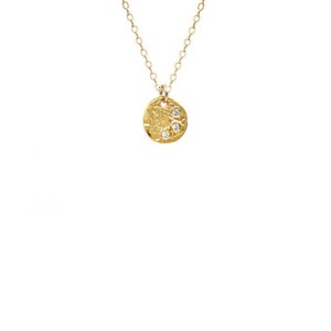 Mini gold coin necklace Clearance