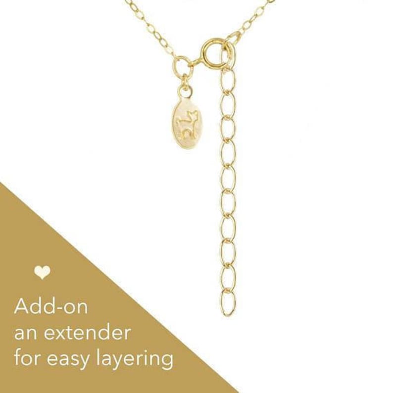 May include: Gold chain necklace with a small charm and an extender chain. Add-on an extender for easy layering.