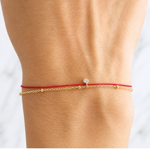 Red string bracelet | Simple bracelet | Goodluck bracelet