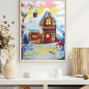 Abstract Painting Original Handmade Painting Canvas Colorful Abstract Product Wall Art Original Acrylic Painting Stretched Canvas Modern Art