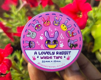 TADC Purple Rabbit Washi Tape, Jax-themed tape