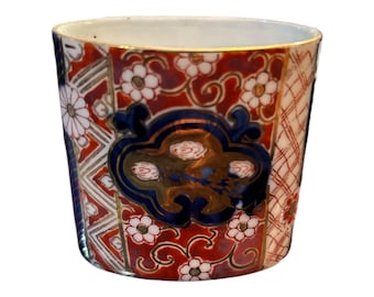 VIntage Hokutosha Small Imari Porcelain Vase Oval From Occupied Japan