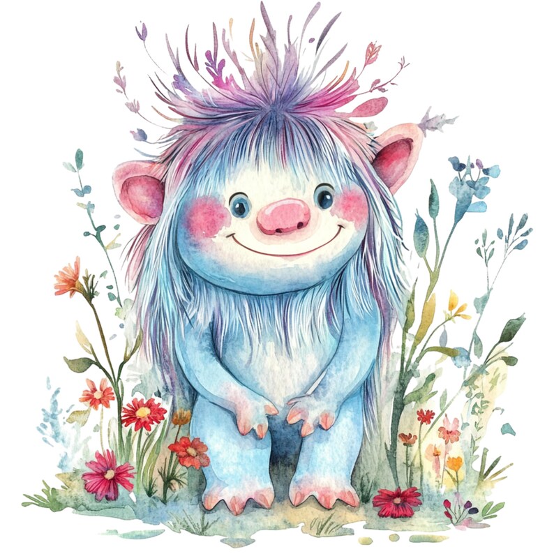 14 Spring Trolls Clipart Cute Troll Clip Art Floral Troll High Quality ...