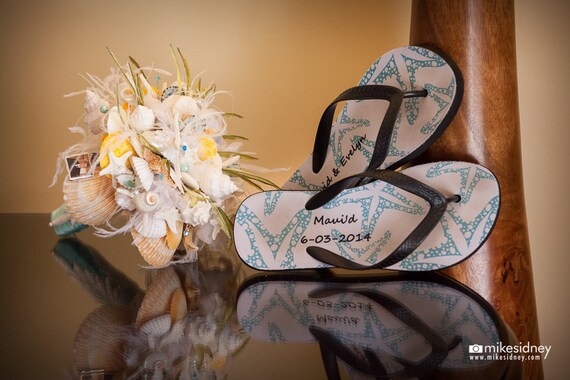 Beach Wedding Lace White and Pearl Seashell Bridal Bouquet with Aqua Teal Accents - Original one of a kind design Il_570xn