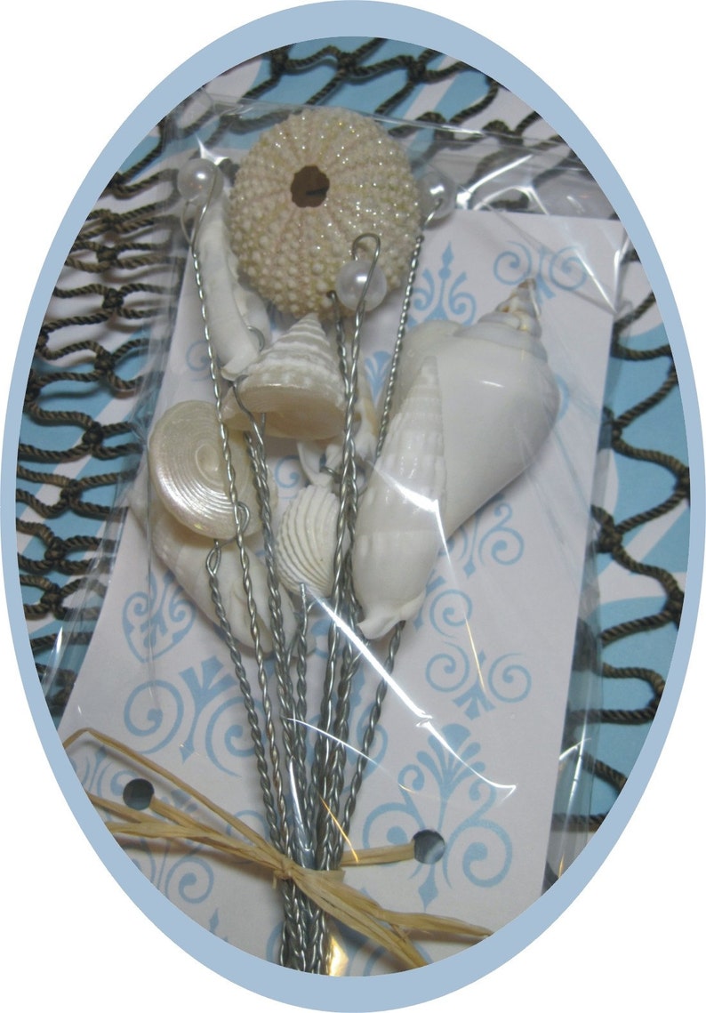 1 Dozen Seashells Starfish Pearls for Wedding Bouquets Centerpieces on Etsy image 4