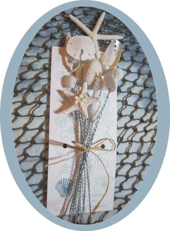 Seashells - 1 Dozen Starfish and Shell Stems - Wedding Bouquets and Centerpieces Il_570xn