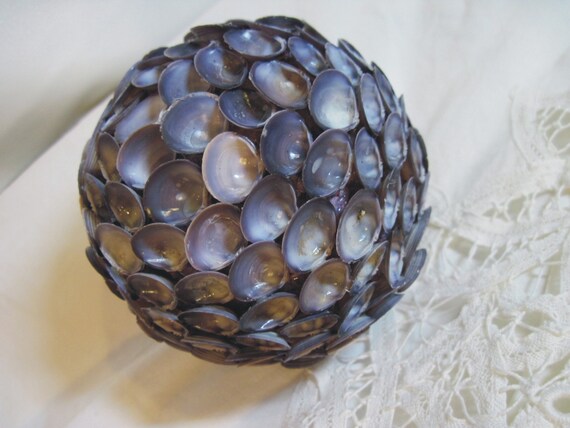 Shell Ball Purple Ball for Weddings Beach Decor Purple Shell Ball Il_570xn