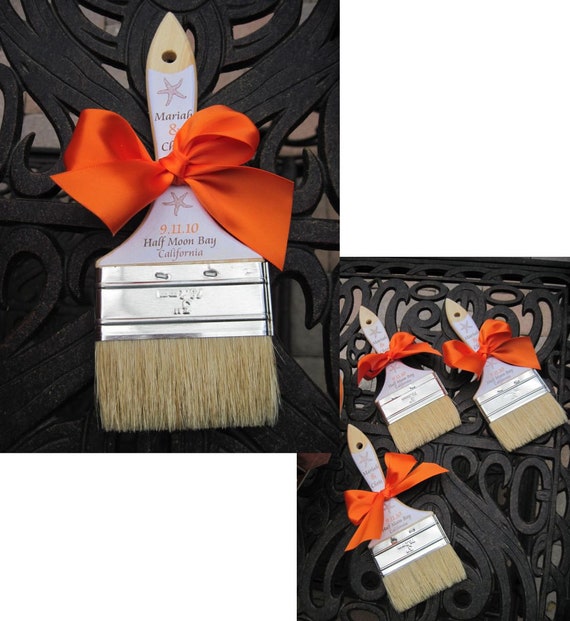 Sand Brush, Brush the Sand from your Toes, Beach Paint Brush, Sand Paint Brush, Wedding Favor, Favor Promotional Item, Wedding Brushes Il_570xn