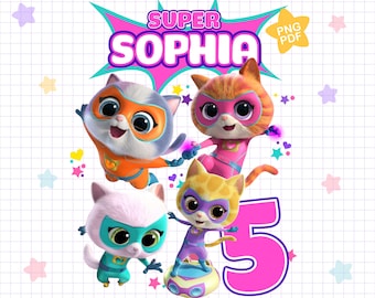 Cumpleaños de Supergatitos PNG, Música de Supergatitos Junior PNG, Supergatitos Saltando PNG, Cumpleaños de Supergatitos Familiares a Juego, Descarga Digital